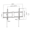 Gembird Wall mount WM-90T-01 Tilt 43-90 " Maximum weight (capacity) 70 kg Black