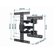 Gembird Wall mount WM-65ST-01 Tilt