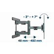 Gembird Wall mount WM-80ST-01 Tilt