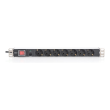 Digitus Aluminum outlet strip with overload protection | DN-95403 | Sockets quantity 7