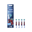 Oral-B Replacement Toothbrush Heads | EB10 4 refill Spiderman | Heads | For kids | Number of brush h