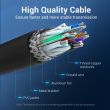 CABLE USB3.0 MALE TO MALE/2M BLACK CONBH VENTION