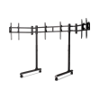 Next Level Racing Floor stand Round Tube Freestanding Single Monitor Stand Up to 3x43 "
