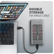 AXAGON USB-C 20Gbps Dual M.2 NVMe SSD CLONE MASTER Enclosure EEM2-20GD