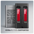 AXAGON USB-C 20Gbps Dual M.2 NVMe SSD CLONE MASTER Enclosure EEM2-20GD