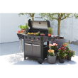 Barbecook Gas Barbecue Luca 412 with Cabinet and Sideburner, 145.4 x 60.3 x 112.3 cm BC-GAS-3100