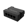 Lanberg Switch PoE Extender 1xIn 3xOut Gigabit Ethernet Din Rail BT 90W metal clips DIN-GE4-BT-90W