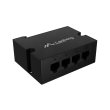 Lanberg Switch PoE Extender 1xIn 3xOut Gigabit Ethernet Din Rail BT 90W metal clips DIN-GE4-BT-90W
