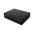 Lanberg Switch PoE 1xBT 3xAT SFP/ETH Din Unmanagment Fast Ethernet ILFE-4P-1GE-1S-90