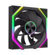 Gamemax FN12A-N2 WL-R Case fan Black