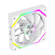 Gamemax FN12A-N2 WL-RW Case fan White