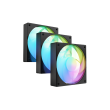 Fury Sai S12 ARGB PWM, 3-pack Fan Black