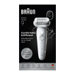 Braun Silk-épil 9 SES9-000 Epilator, Wet & Dry, White/Silver