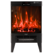 Adler LED electric fireplace with remote control AD 7755 Ceramic Heater