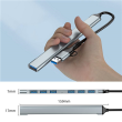 Gembird 7-port USB hub (1x USB 3.2 + 6x USB 2.0), USB-A + USB-C, Silver UHB-ACM-U3P1U2P6-01