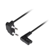 Lanberg CEE 7/16 to EC 320 C7 Euro (radio) power cord 1.8m angled VDE CA-C7CA-12CC-0018-BK