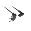Lanberg CEE 7/16 to EC 320 C7 Euro (radio) power cord 1.8m angled VDE CA-C7CA-12CC-0018-BK