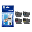 Brother LC421VAL Ink Cartridge Magenta, Cyan, Yellow, Black