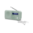 Sharp DR-P420(GN) Tokyo Portable Digital Radio, FM/DAB/DAB+, Bluetooth 5.0, USB or Battery Powered, Aquamarine Green Sharp