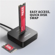 AXAGON USB-C 10Gbps docking station for M.2 NVMe SSD ADSA-M2C11L