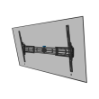 Neomounts Wall mount WL35S-950BL19 Tilt, Height adjustment, Width adjustment, Rotate