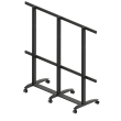 EDBAK Floor stand TRV400.006 Videoconferencing trolley for Samsung Height adjustment