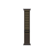 APPLE 49mm Dark Olive Alpine Loop - Medium - Black Titanium Finish