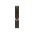 APPLE 49mm Dark Olive Alpine Loop - Medium - Natural Titanium Finish Apple