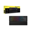 CORSAIR SKIFF 100 PLUS Wired RGB Membrane Gaming Keyboard, 10-Zoned RGB LED