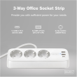 Digitus 3-way office socket strip with 2x USB-A and 1x USB-C connections DA-70626