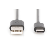Digitus USB Type-C connection cable, Type USB-A to USB-C AK-300154-018-S