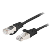 Lanberg Patchcord CAT.6 FTP 0.25M fluke passed 10-pack, Black PCF6-20CC-0025-BK