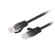 Lanberg Patchcord CAT.6 UTP 0.25M fluke passed 10-pack, Black PCU6-20CC-0025-BK