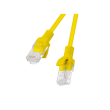 Lanberg Patchcord CAT.5E UTP 0.25M fluke passed 10-pack, Yellow PCU5-20CC-0025-Y