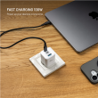 Fixed GaN Network Charger Mini with 2xUSB-C and USB output, PD support, 100 W, white FIXCG100M-2C1A-WH