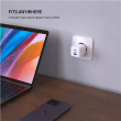 Fixed GaN Network Charger Mini with 2xUSB-C and USB output, PD support, 100 W, white FIXCG100M-2C1A-WH