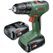 Bosch Cordless Drill Driver EasyDrill 18V-40, 2 x 2.0 Ah