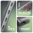 AXAGON USB-C 5Gbps LONGER 9in1 hub HMC-10HLS