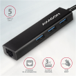 AXAGON SuperSpeed USB-C hub with gigabit LAN HMC-GL3A