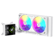 Gamemax CPU Liquid Cooler GLACIER 240 LCD WH Intel, AMD