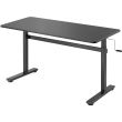 LogiLink Manually adjustable sit-stand desk, 700–1170 mm, black