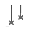 Neomounts CL35-340BL12 Monitor/TV mount Ceiling Adjustable Height, Rotate, Tilt, Swivel 23-42 "
