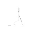 Neomounts Floor stand FL50-575WH1 TV trolley Adjustable Height