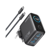 Anker Charger (100W, 3 Ports, Smart Display) with USB-C Cable