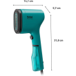 TEFAL Garment Steamer Pure Pop | DT2026E1 | Handheld | 1300 W | 0.07 L | 20 g/min | Green