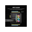 Corsair Dual Chamber PC Case | iCUE LINK 6500X RGB | Black | Mid Tower | Power supply included No | 