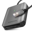 AXAGON Aluminum high-speed USB-A 3.2 Gen 1 memory card reader
