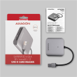 AXAGON Aluminum high-speed USB-A 3.2 Gen 1 memory card reader