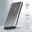 AXAGON External USB-C 3.2 Gen 2 metal box for M.2 NVMe & SATA SSD disks