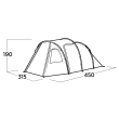Easy Camp Family tent | Hidra 5 | 5 person(s) | Green